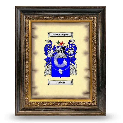 Torben Coat of Arms Framed - Heirloom