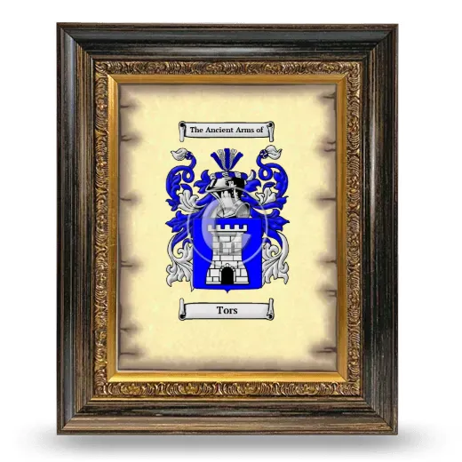 Tors Coat of Arms Framed - Heirloom