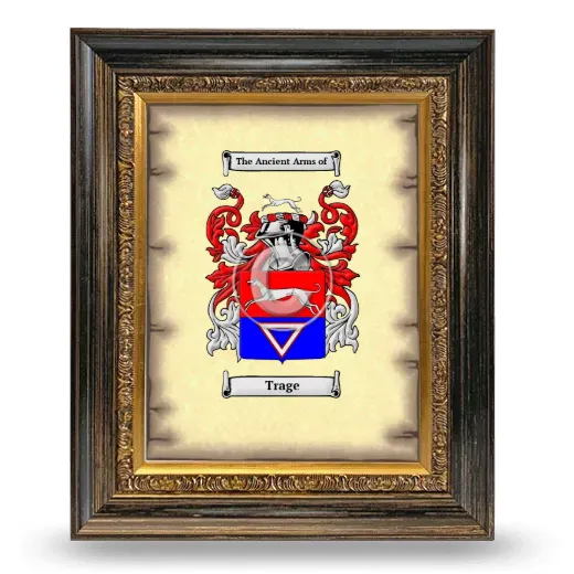 Trage Coat of Arms Framed - Heirloom
