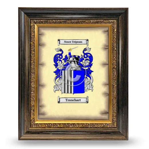 Tranchart Coat of Arms Framed - Heirloom