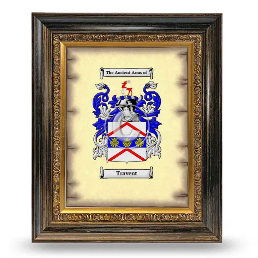 Travent Coat of Arms Framed - Heirloom