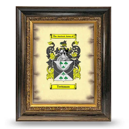 Treisman Coat of Arms Framed - Heirloom