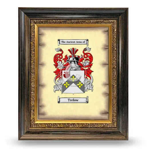Trelow Coat of Arms Framed - Heirloom
