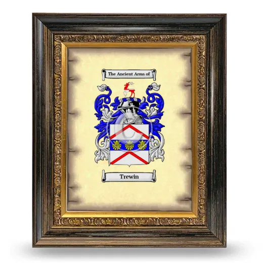 Trewin Coat of Arms Framed - Heirloom