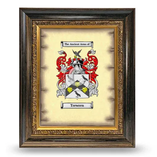 Trewren Coat of Arms Framed - Heirloom