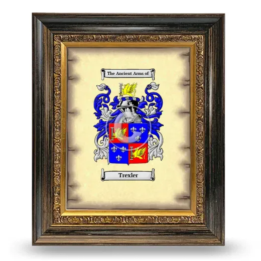 Trexler Coat of Arms Framed - Heirloom