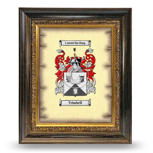 Trimbell Coat of Arms Framed - Heirloom