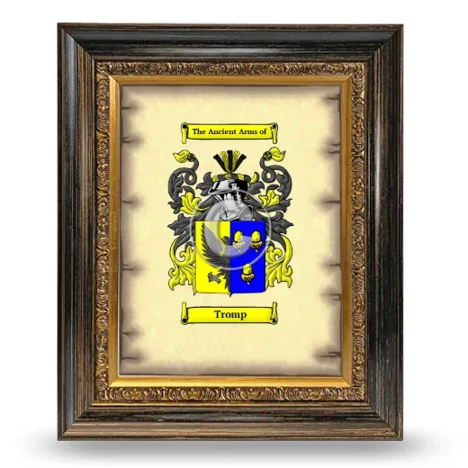 Tromp Coat of Arms Framed - Heirloom