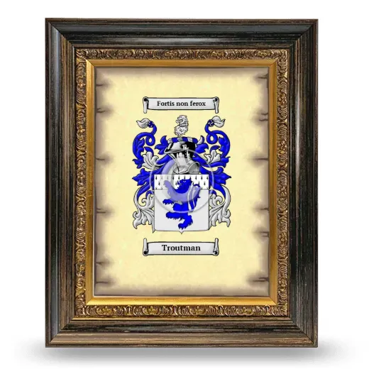 Troutman Coat of Arms Framed - Heirloom