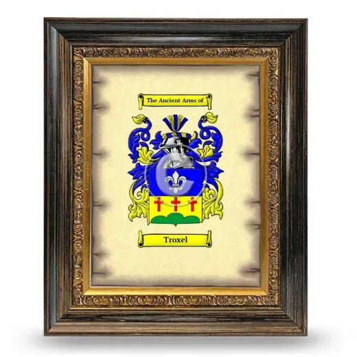 Troxel Coat of Arms Framed - Heirloom
