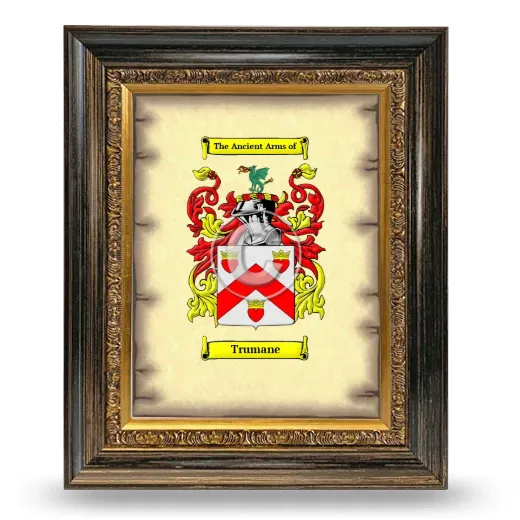 Trumane Coat of Arms Framed - Heirloom