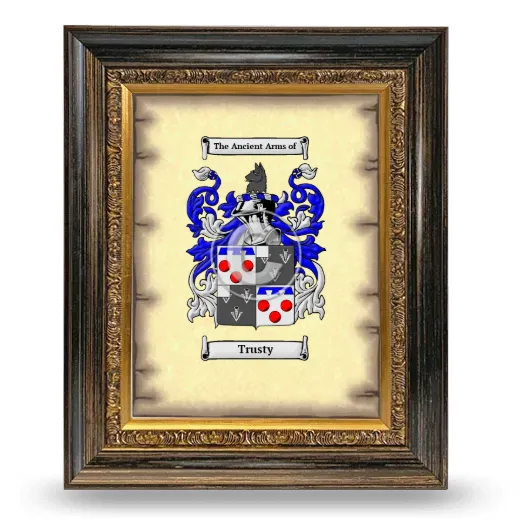 Trusty Coat of Arms Framed - Heirloom