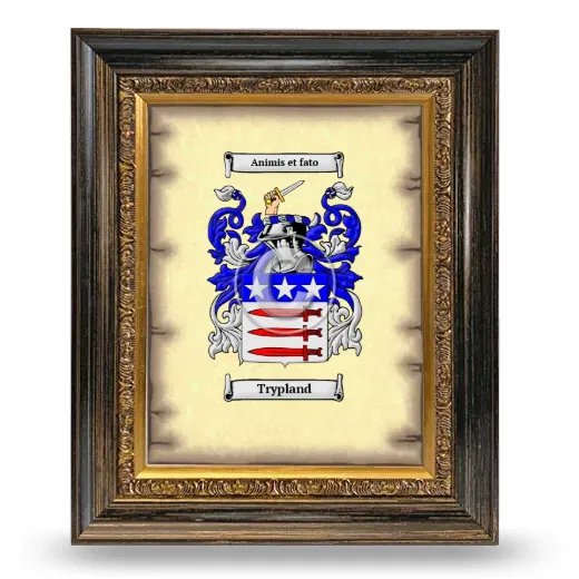 Trypland Coat of Arms Framed - Heirloom