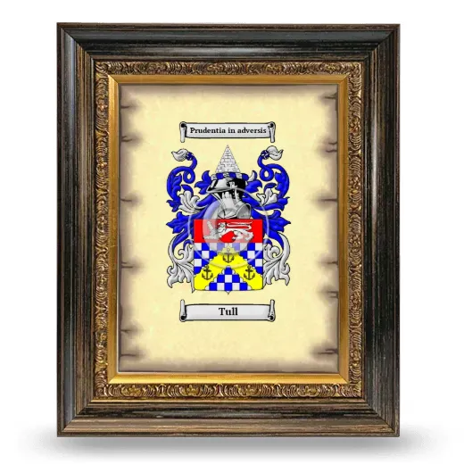 Tull Coat of Arms Framed - Heirloom