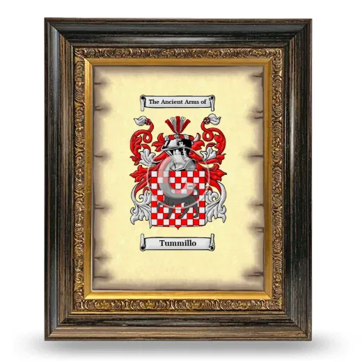 Tummillo Coat of Arms Framed - Heirloom