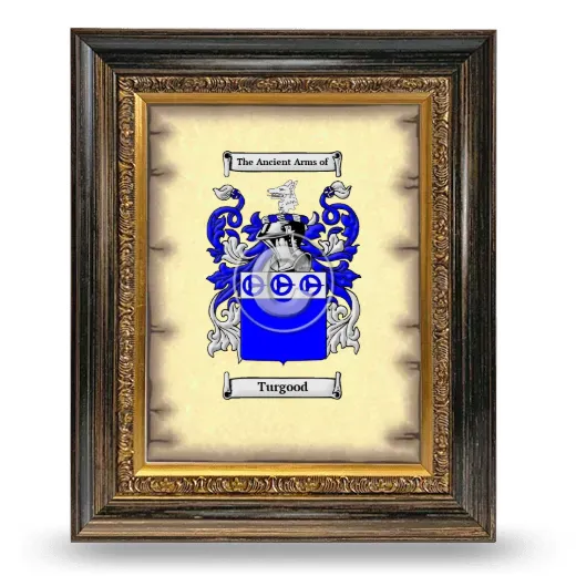 Turgood Coat of Arms Framed - Heirloom