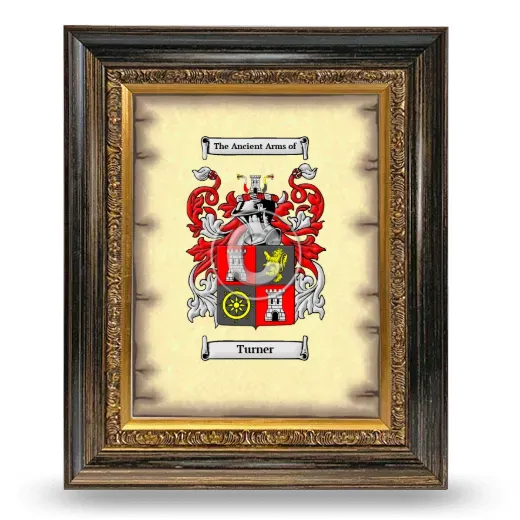 Turner Coat of Arms Framed - Heirloom