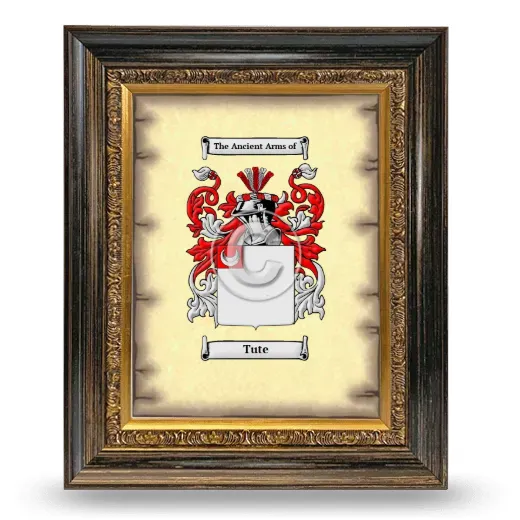 Tute Coat of Arms Framed - Heirloom