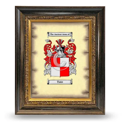 Tute Coat of Arms Framed - Heirloom