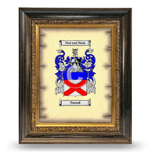 Tweed Coat of Arms Framed - Heirloom