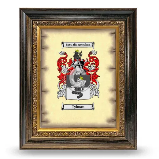 Tylman Coat of Arms Framed - Heirloom