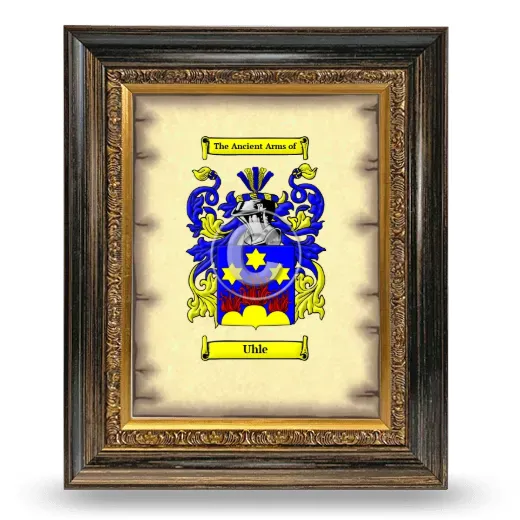 Uhle Coat of Arms Framed - Heirloom