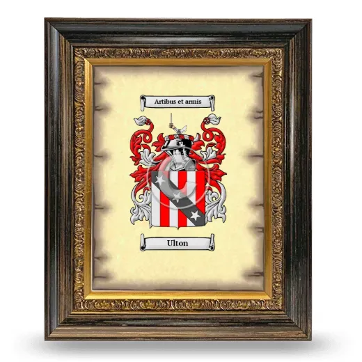 Ulton Coat of Arms Framed - Heirloom