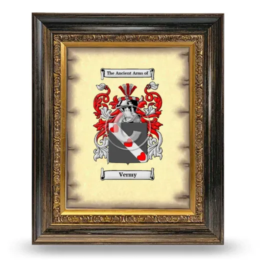 Vermy Coat of Arms Framed - Heirloom