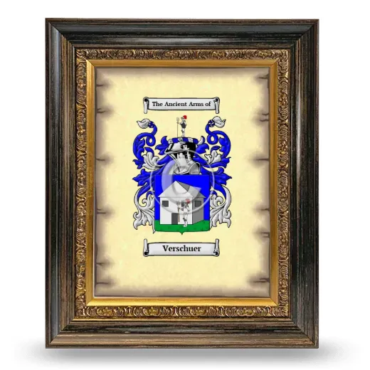 Verschuer Coat of Arms Framed - Heirloom