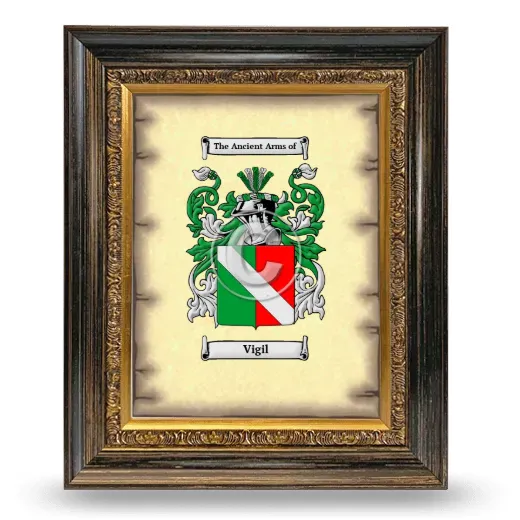 Vigil Coat of Arms Framed - Heirloom