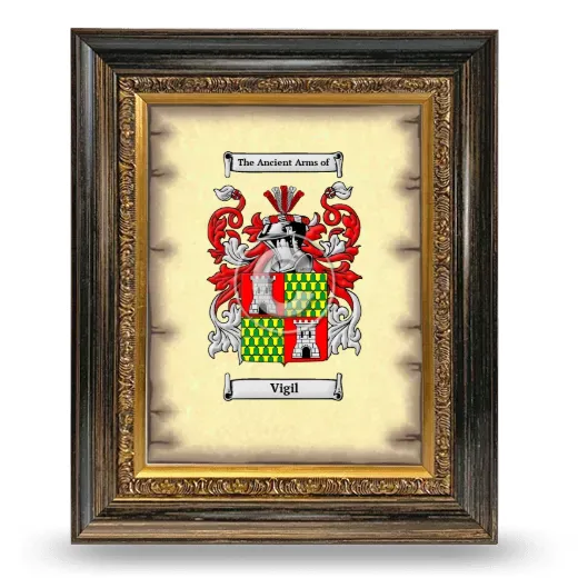 Vigil Coat of Arms Framed - Heirloom