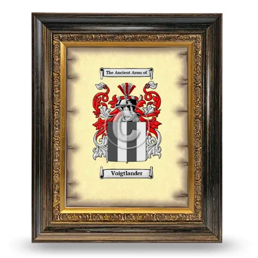 Voigtlander Coat of Arms Framed - Heirloom