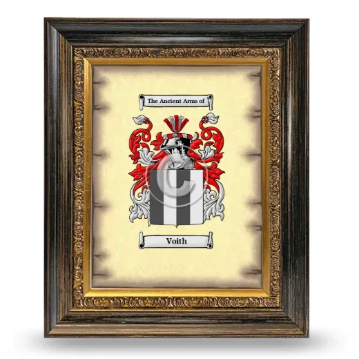 Voith Coat of Arms Framed - Heirloom