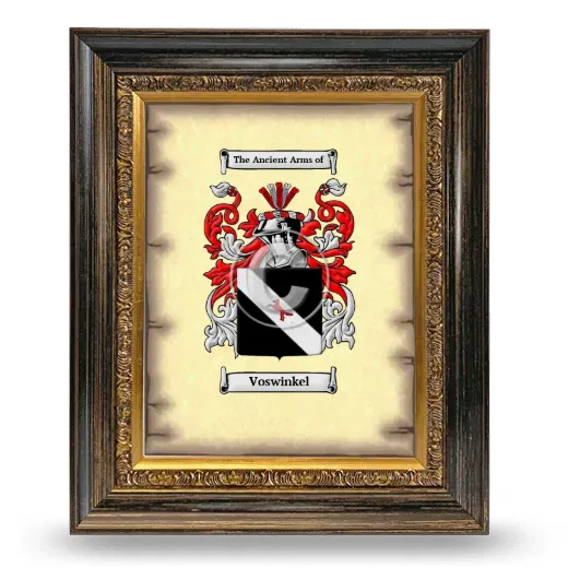 Voswinkel Coat of Arms Framed - Heirloom