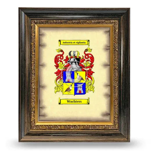 Wachters Coat of Arms Framed - Heirloom