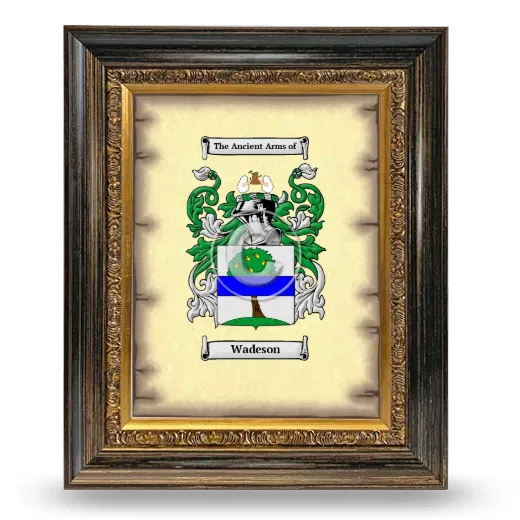 Wadeson Coat of Arms Framed - Heirloom