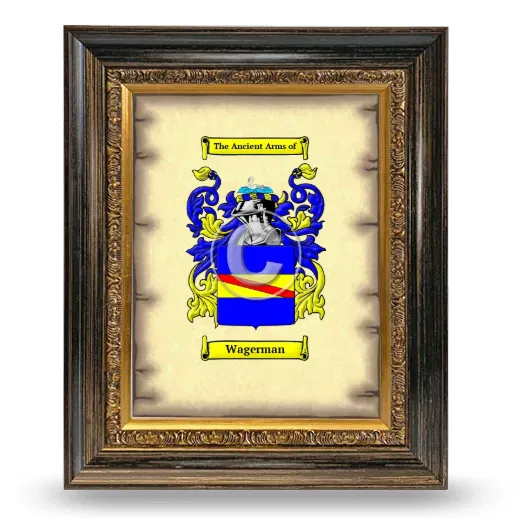 Wagerman Coat of Arms Framed - Heirloom