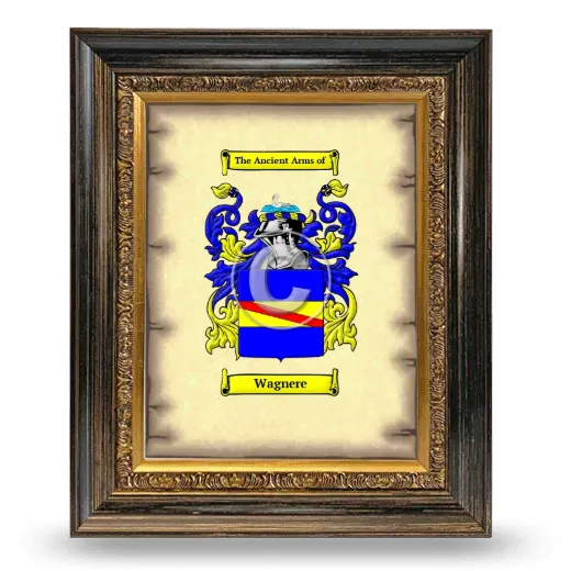 Wagnere Coat of Arms Framed - Heirloom