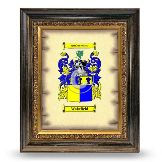 Wakefield Coat of Arms Framed - Heirloom