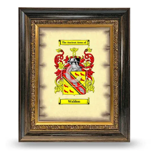 Waldon Coat of Arms Framed - Heirloom