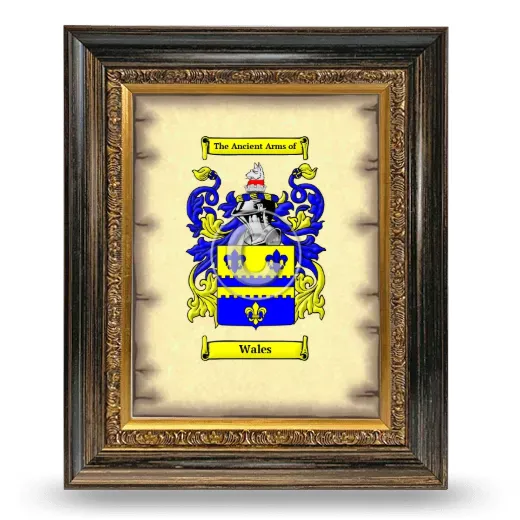 Wales Coat of Arms Framed - Heirloom