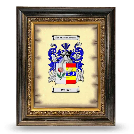 Walker Coat of Arms Framed - Heirloom
