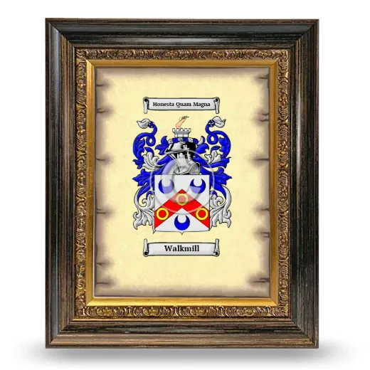 Walkmill Coat of Arms Framed - Heirloom
