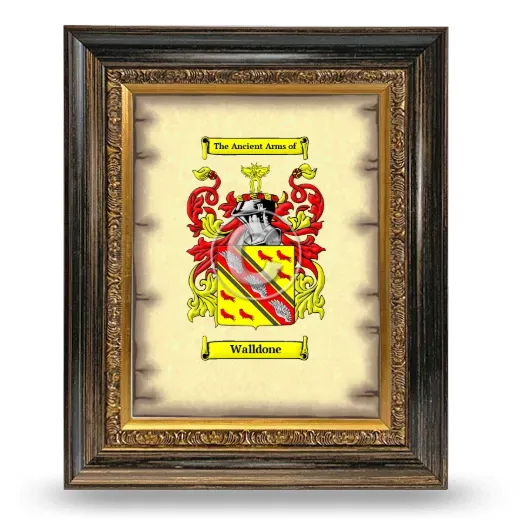 Walldone Coat of Arms Framed - Heirloom