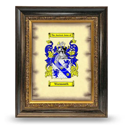 Warmouth Coat of Arms Framed - Heirloom