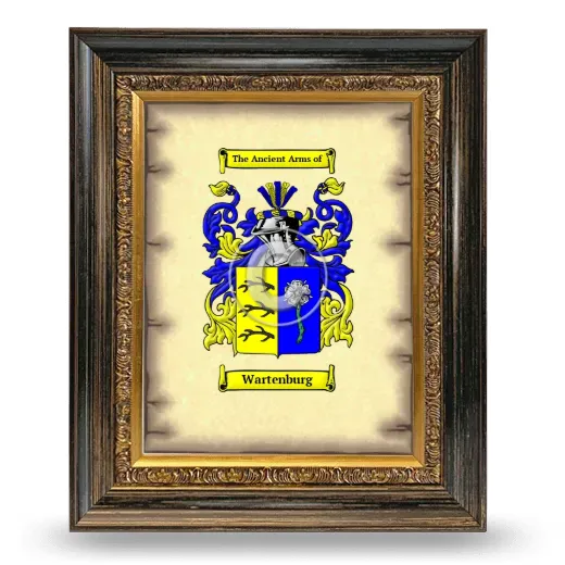 Wartenburg Coat of Arms Framed - Heirloom