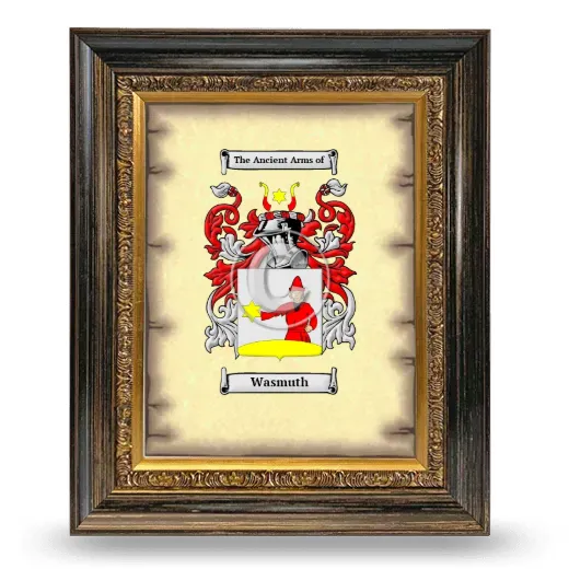 Wasmuth Coat of Arms Framed - Heirloom