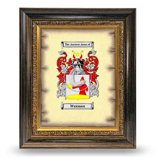 Waxman Coat of Arms Framed - Heirloom