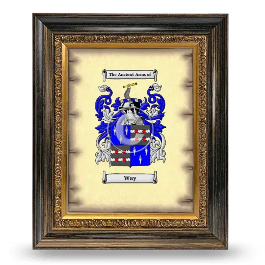 Way Coat of Arms Framed - Heirloom