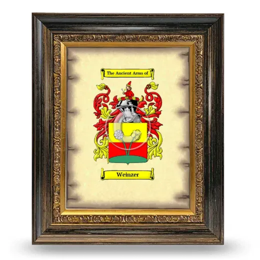 Weinzer Coat of Arms Framed - Heirloom